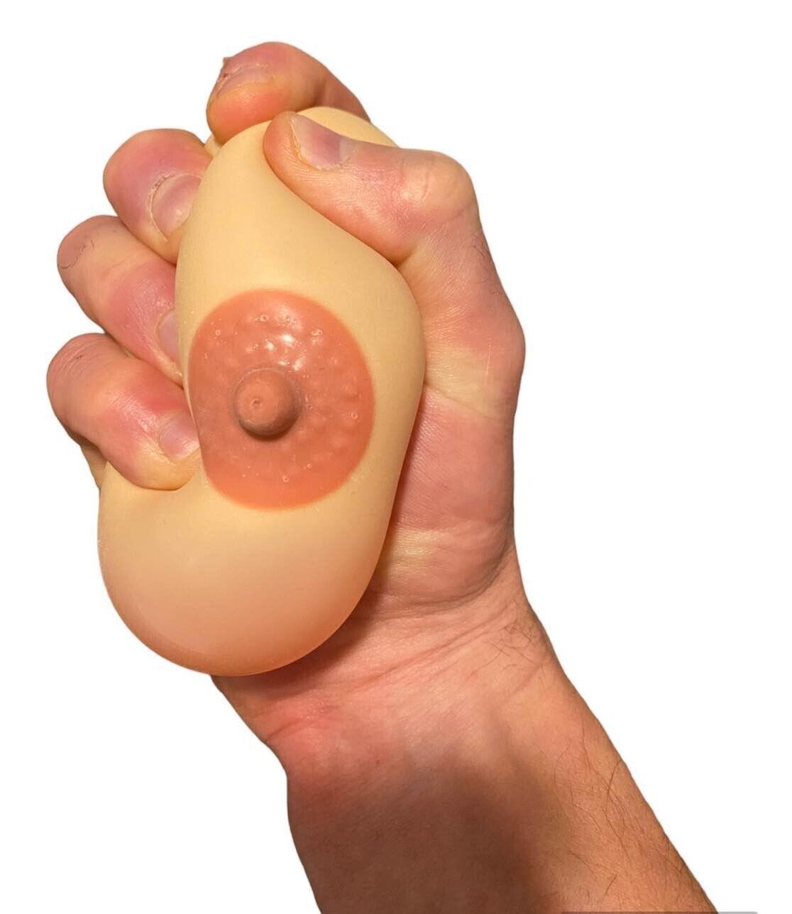 2pk Stress Boobs – Squeeze Boobies Feels Real! Adult Novelty Breast Man Toy Gift