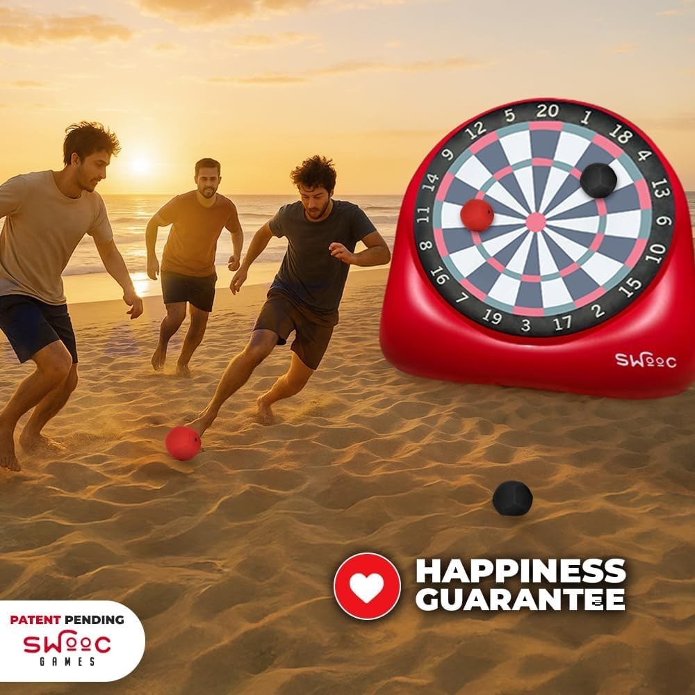 Games – Premium Inflatable Giant Kick Darts (15+ Ways to Play) – Jumbo Soccer Da