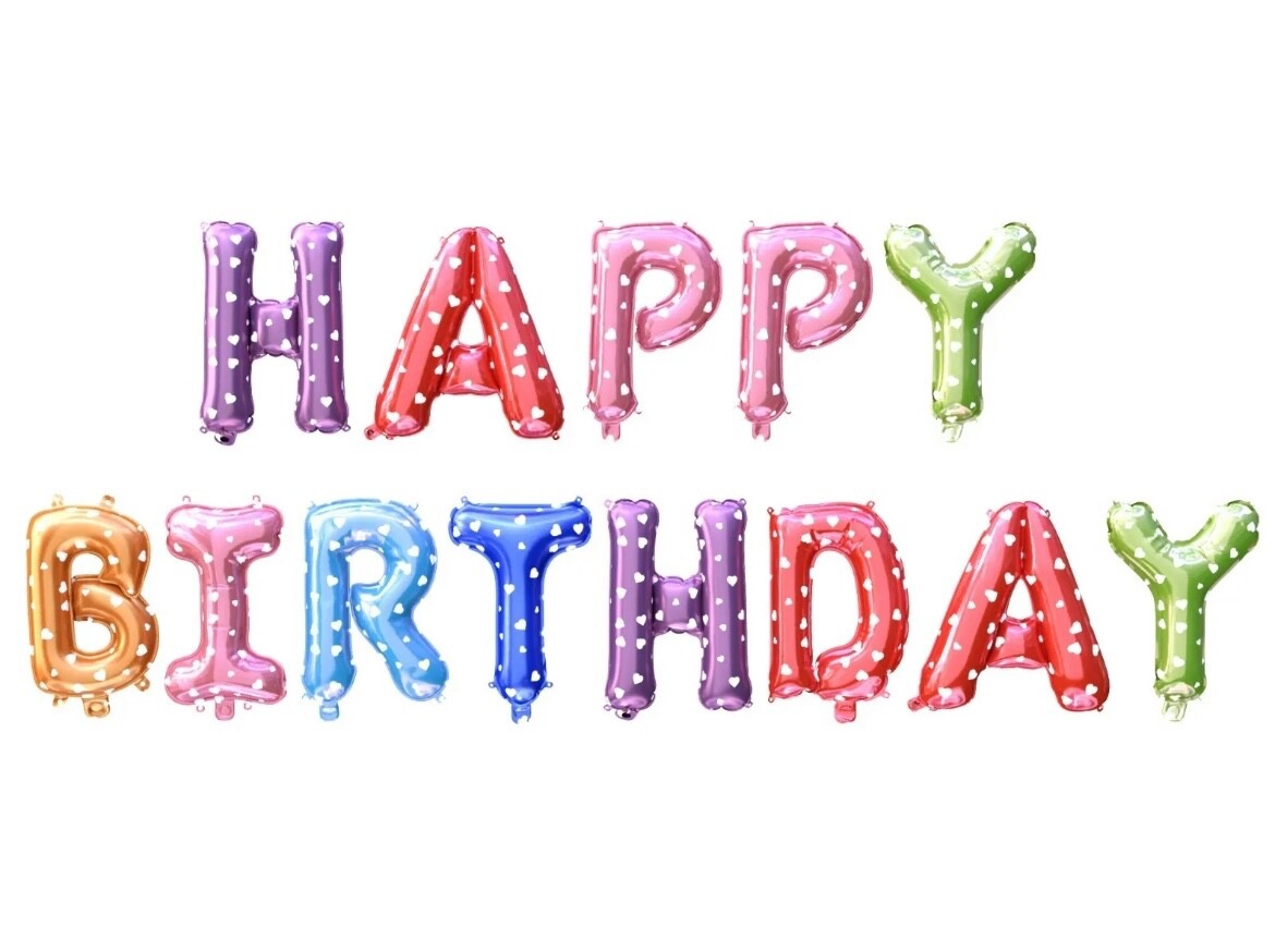 LARGE HAPPY BIRTHDAY SELF INFLATING BALLOON BANNER BUNTING PARTY DECORATION UK