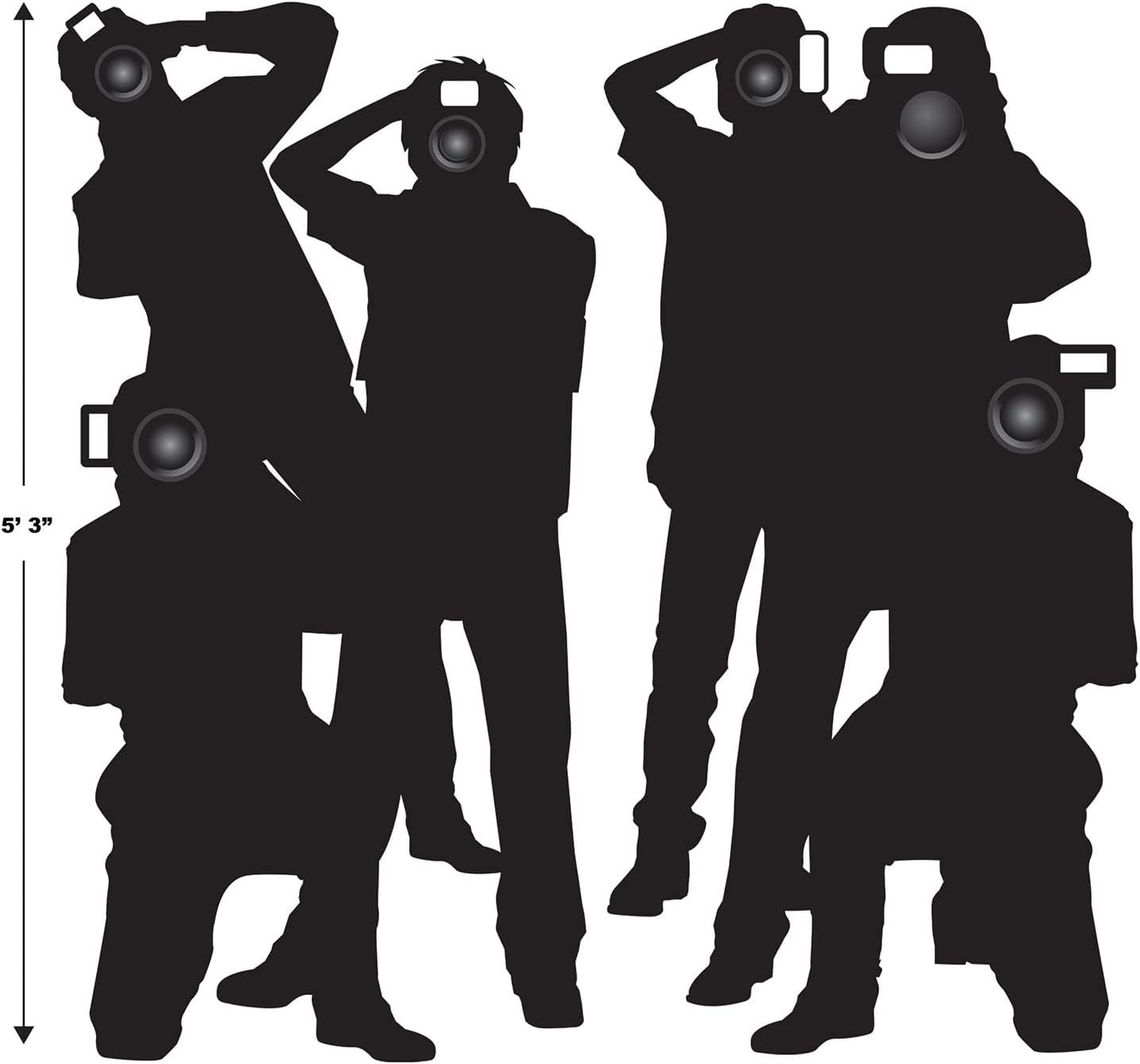 Paparazzi Wall Decor 2pcs Hollywood Backdrop Decorations for Parties