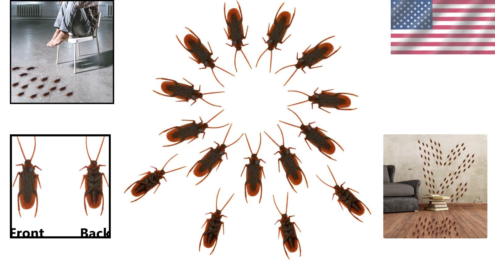 15 Realistic Fake Cockroaches for Pranks – Perfect for Halloween and Parties