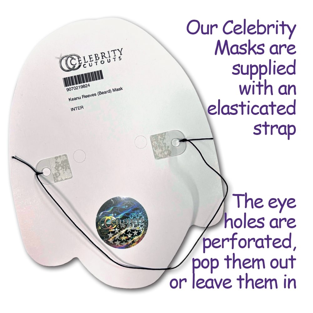 Barack Obama (Laugh) Celebrity Mask, Flat Card Face, Fancy Dress Mask