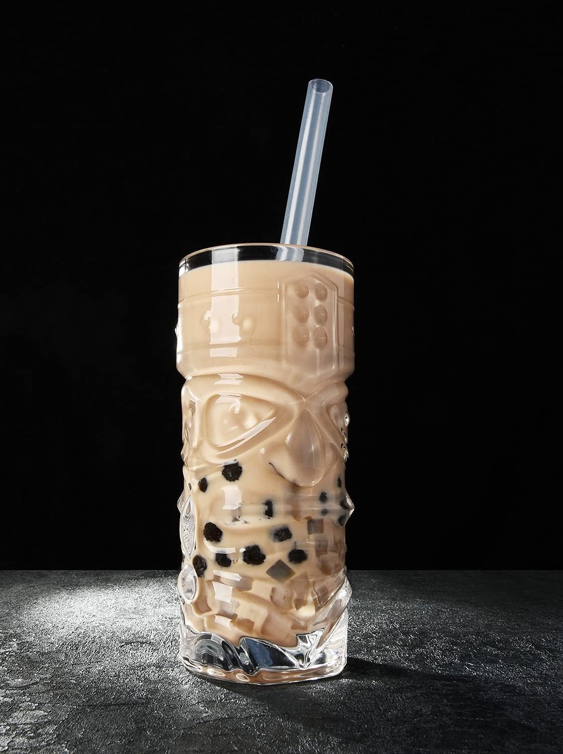 ALINK Reusable Clear Boba Straws, 13 mm x 10.5 in, Jumbo Hard Plastic Smoothie S