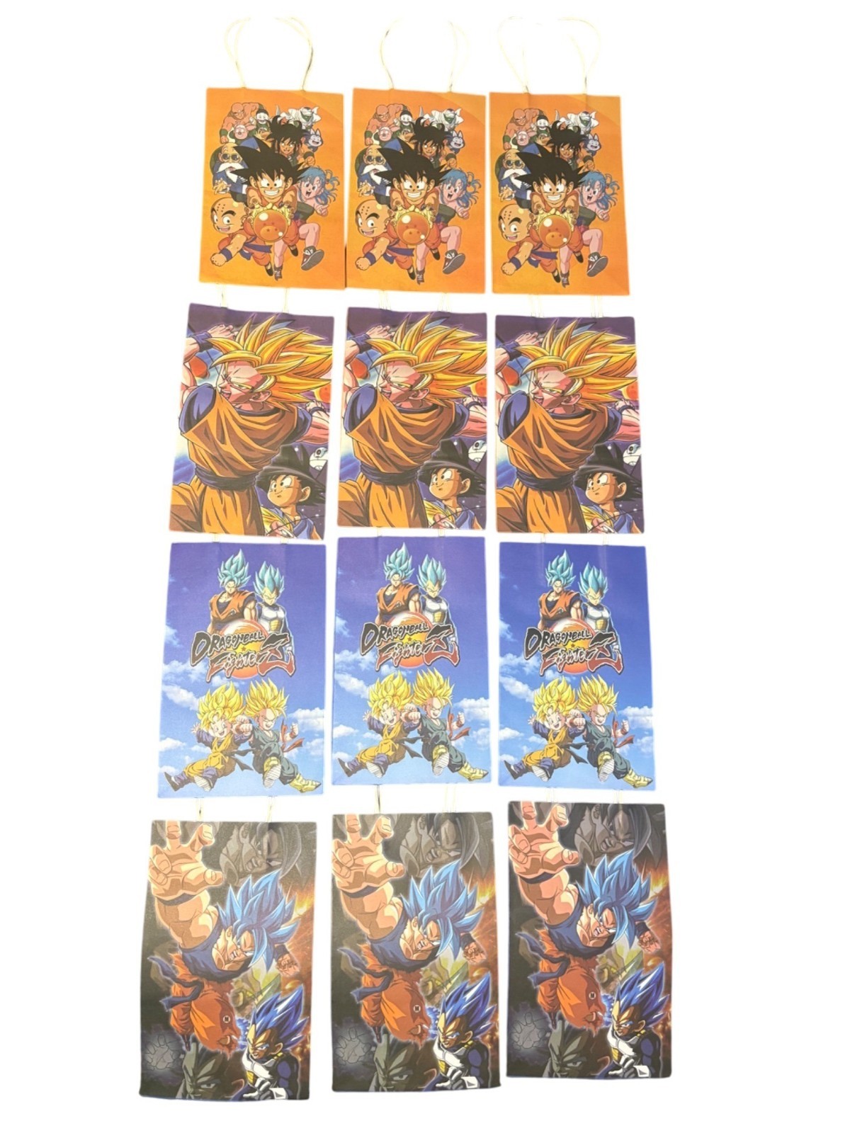 Dragon Ball Z 12 Pack Paper Party Birthday Goody Bags Decorations
