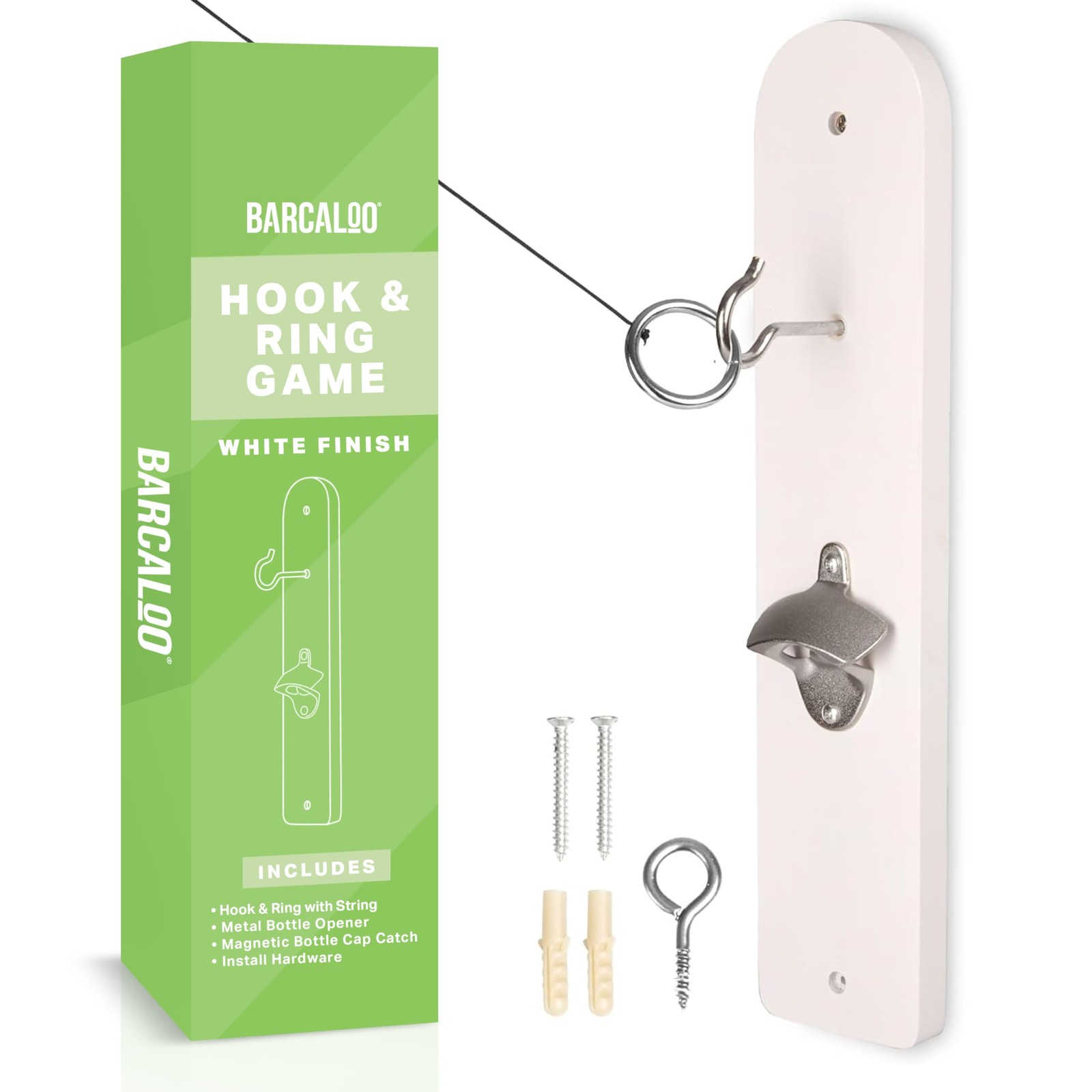 Hook and Ring Game with Botle Opener and Magnetic Bottle Cap Catch – Adult Ri…