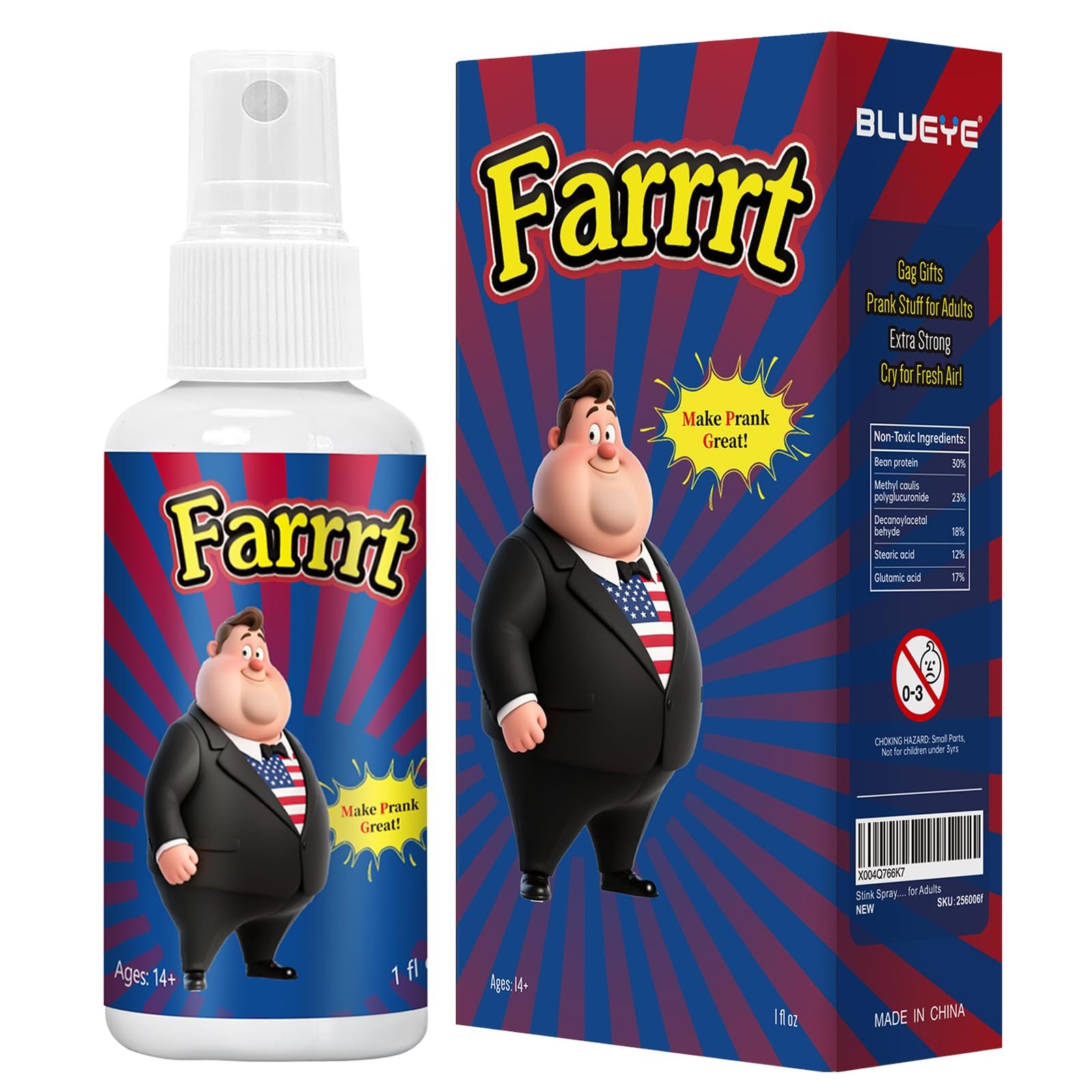 2Packs Fart Spray Extra Strong,Potent Smell Like Fart Bomb,Hilarious Gag Gift…