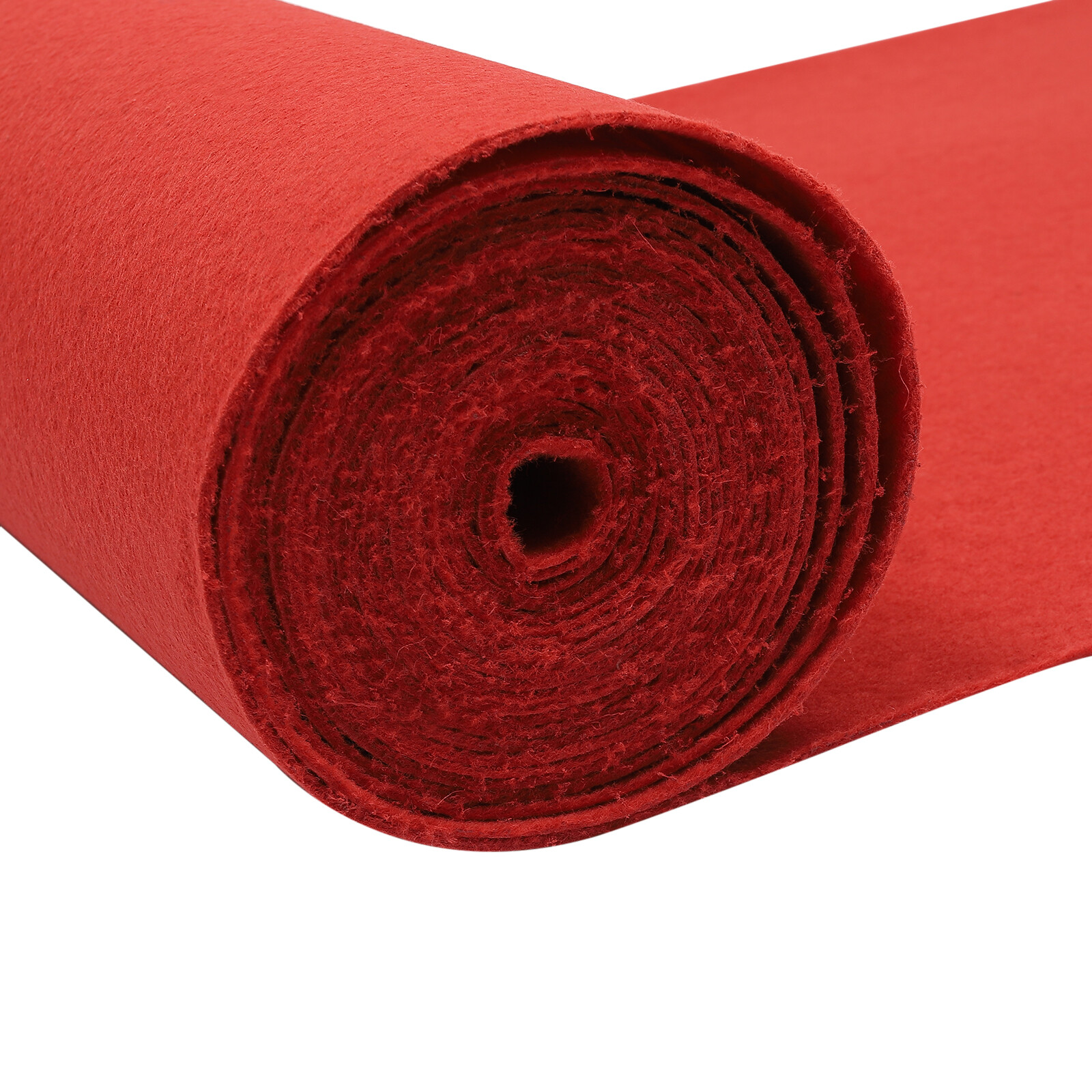 3??33Ft Red Carpet Runner Thickened Non-slip Runway Rug for Weddings Parties US