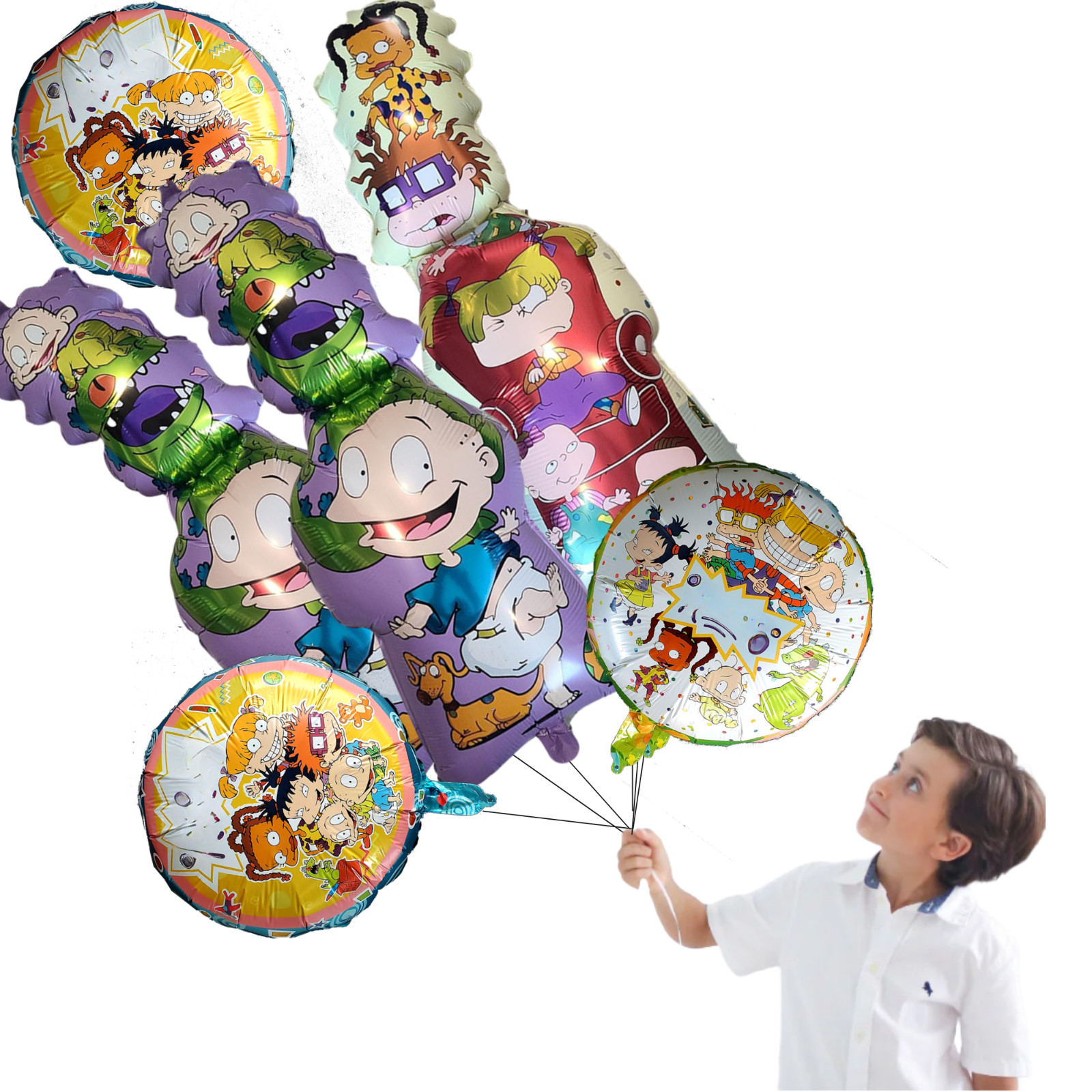 RUGRATS CUPS PLATE BANNER PARTY TABLE COVER SUPPLIES BALLOON CUPCAKE TOPPER CAKE