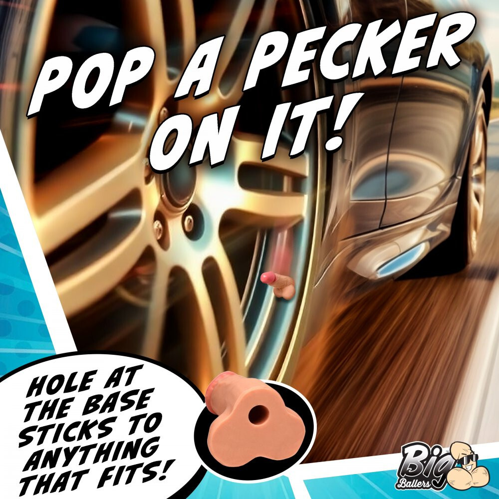Snap-On Peckers Mini Dick Switch Attachment 4-Pack – Fun Adult Prank Gag Gift