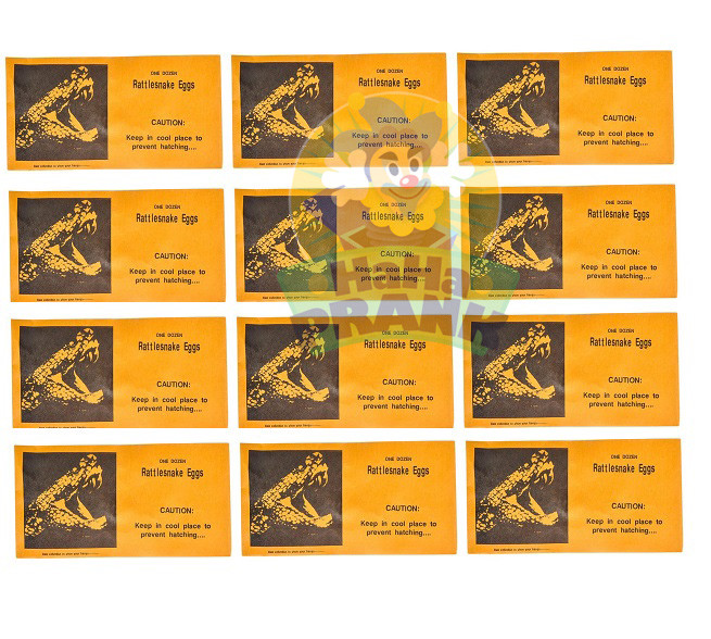 12 Rattlesnake Eggs Prank Envelopes – Magic Joke Trick Gag Gift Fun (1 dozen)