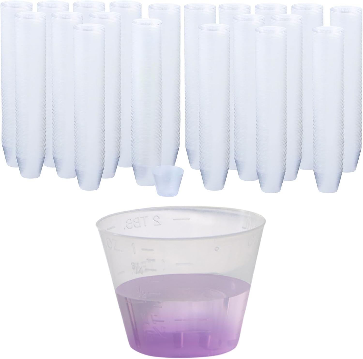Disposable Medicine Cups [5000 Count – 1 oz.] – Graduated Plastic Measuring