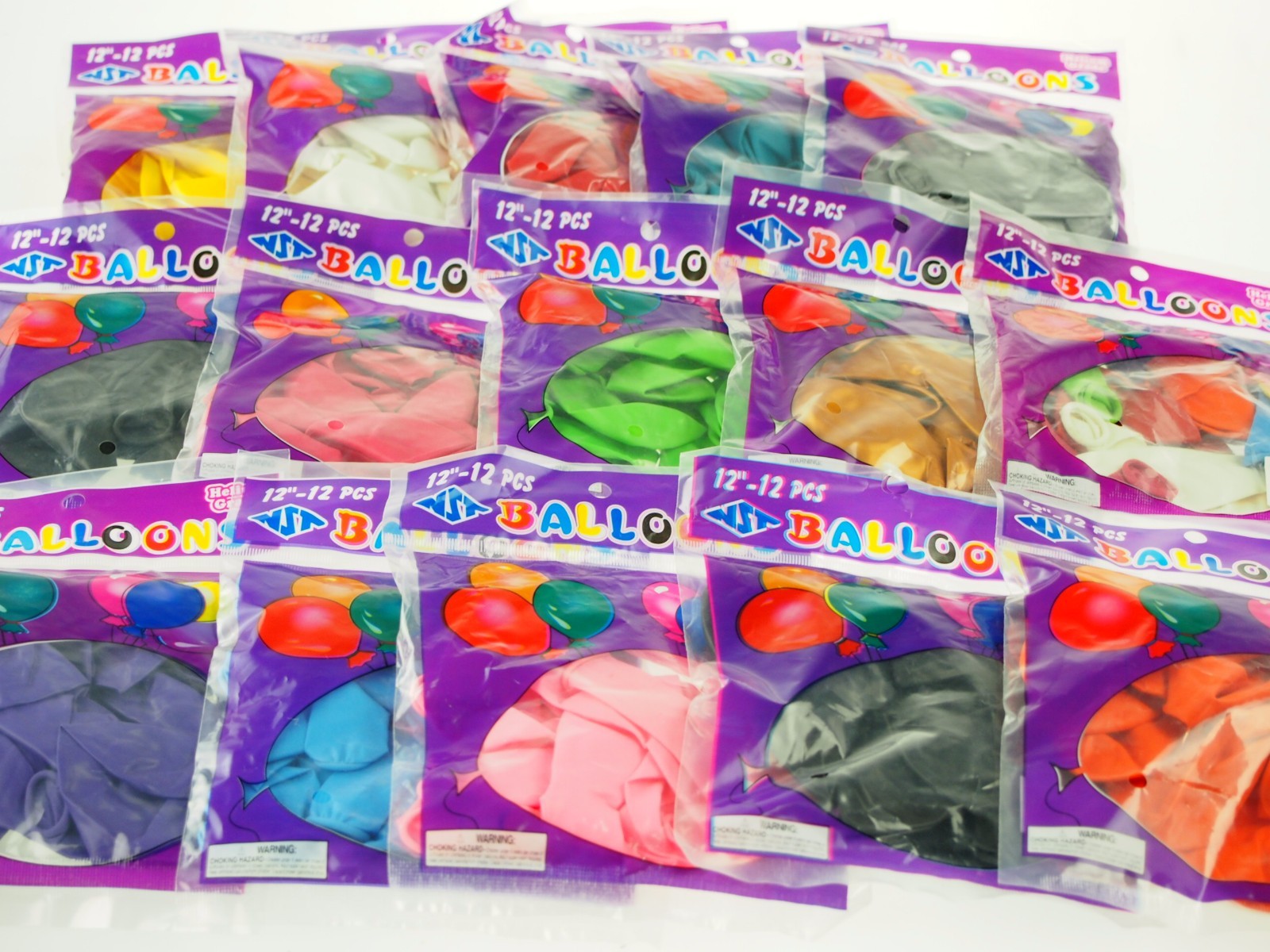 Latex Party Balloons Bright Colors BULK Heavy Duty / Jumbo Size Transparent