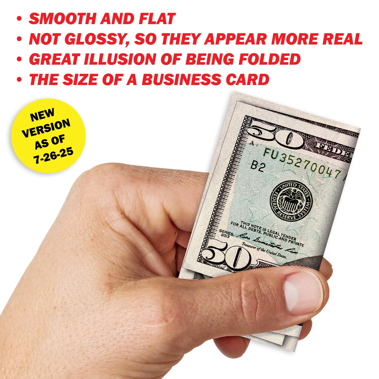 50 QTY Bad Parking Prank Cards Look Like Bills from a distance!