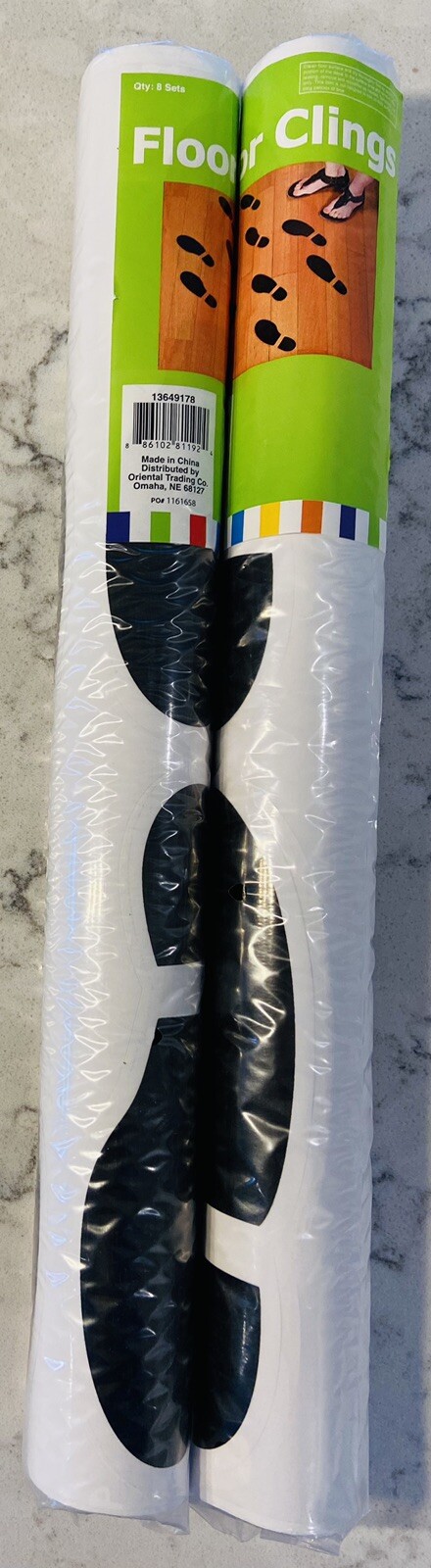 2 rolls Spy Agents Footprint Floor Decals, All Seasons, Party Decor, Floor Cling