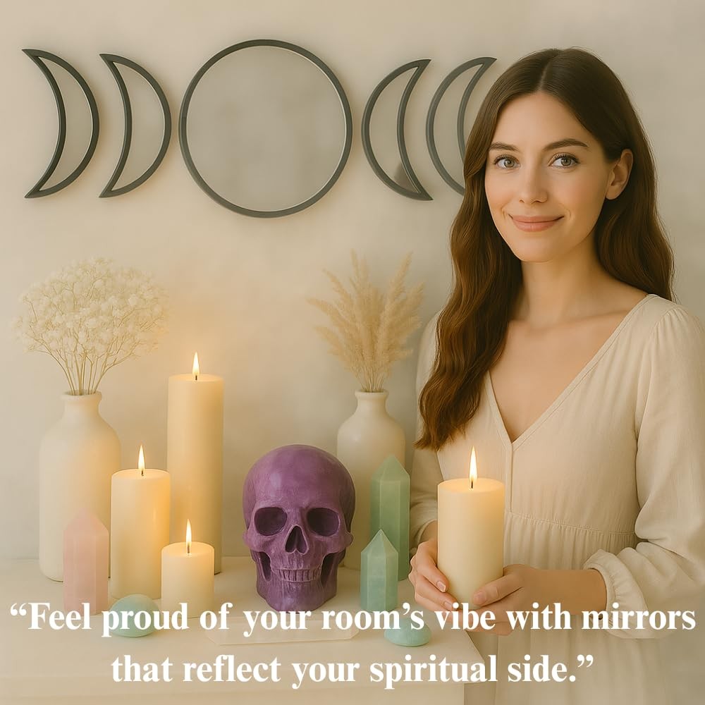 Black Magic Witch Moon Mirror – Announcing Love Gothic and Boho Home Wall Decor