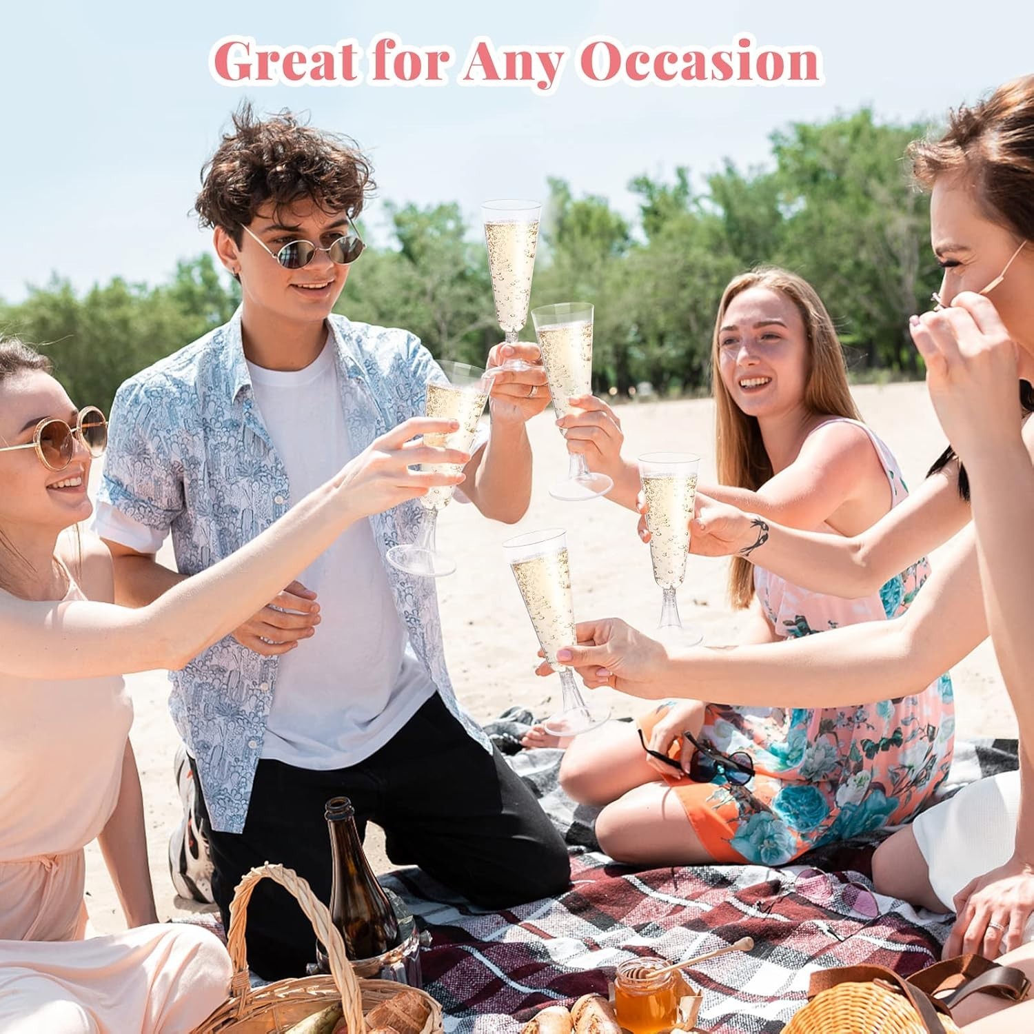 Elegant 5 Oz Plastic Champagne Flutes – Disposable 200 Count for Any Occasion