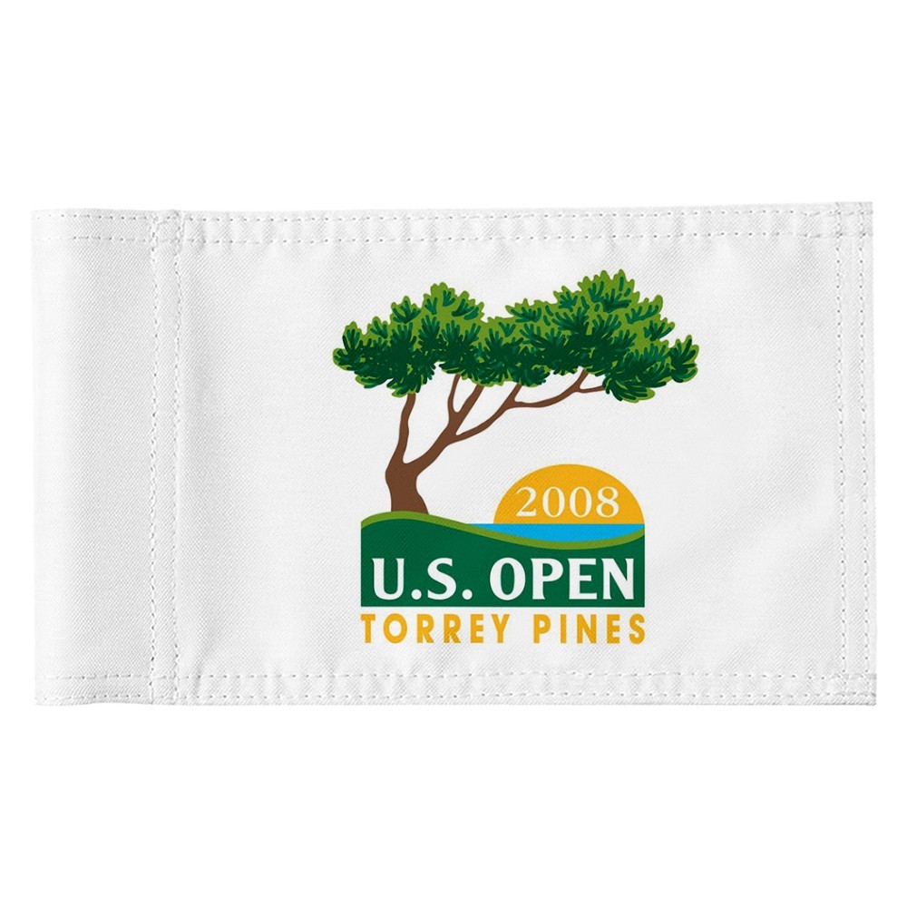 2008 US OPEN TORREY PINES PGA TOUR Golf Pin Regulation Tube Flag 13x20Inch