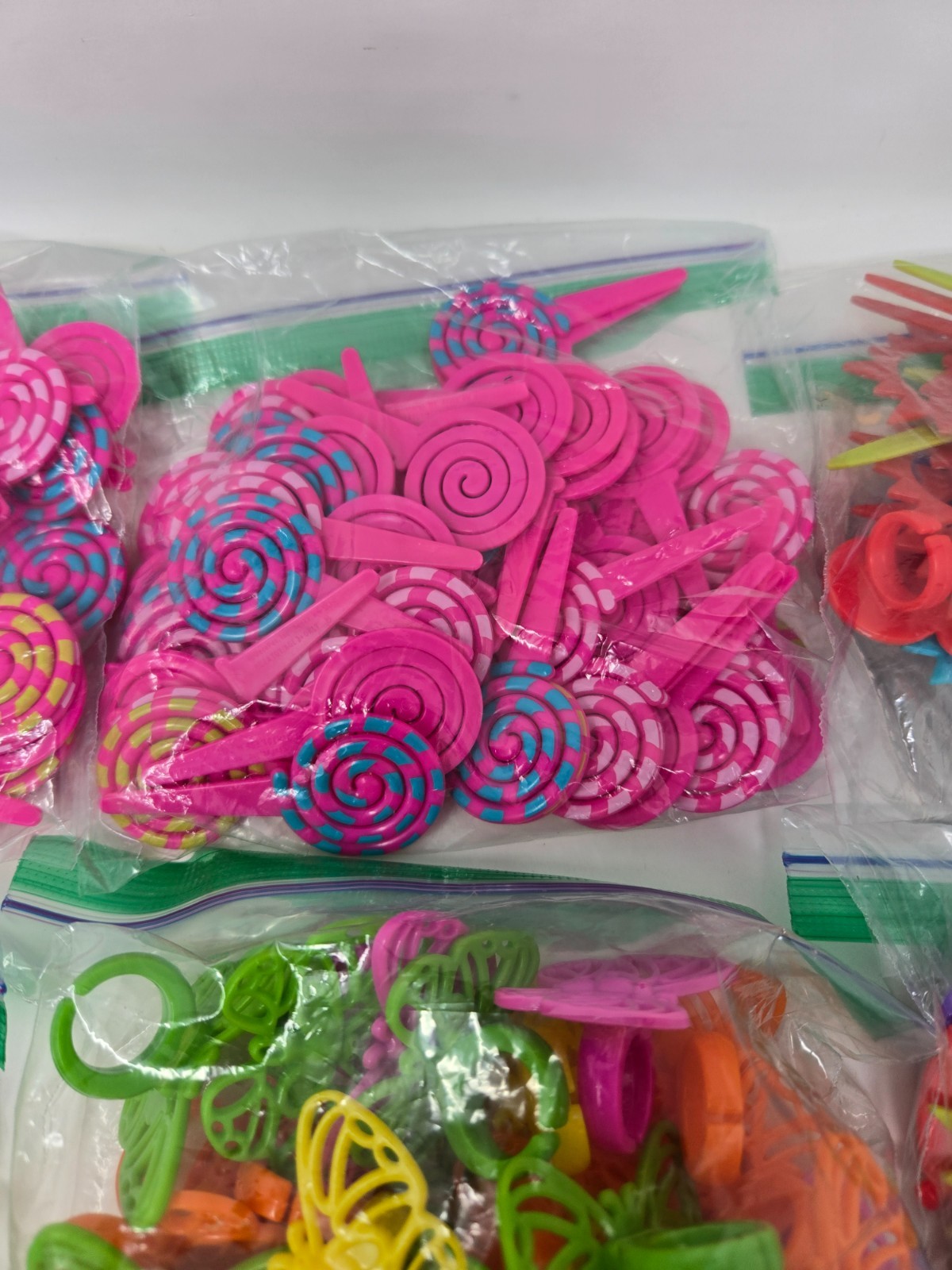 HUGE Vintage LOT of Cake Cupcake Picks Toppers Party Favors Rings Disney LOOK