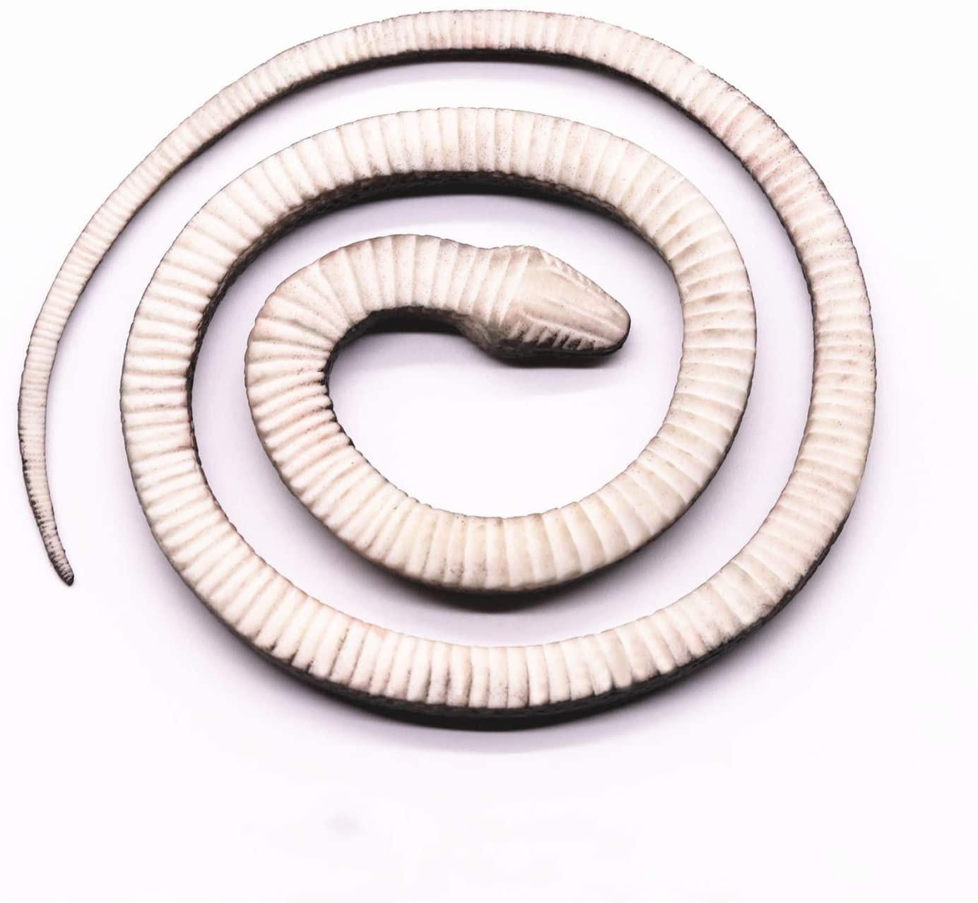 ZJMZZM Realistic Rubber Snakes – 4 Pieces 29 Inch Fake Rubber Snake to Keep B…