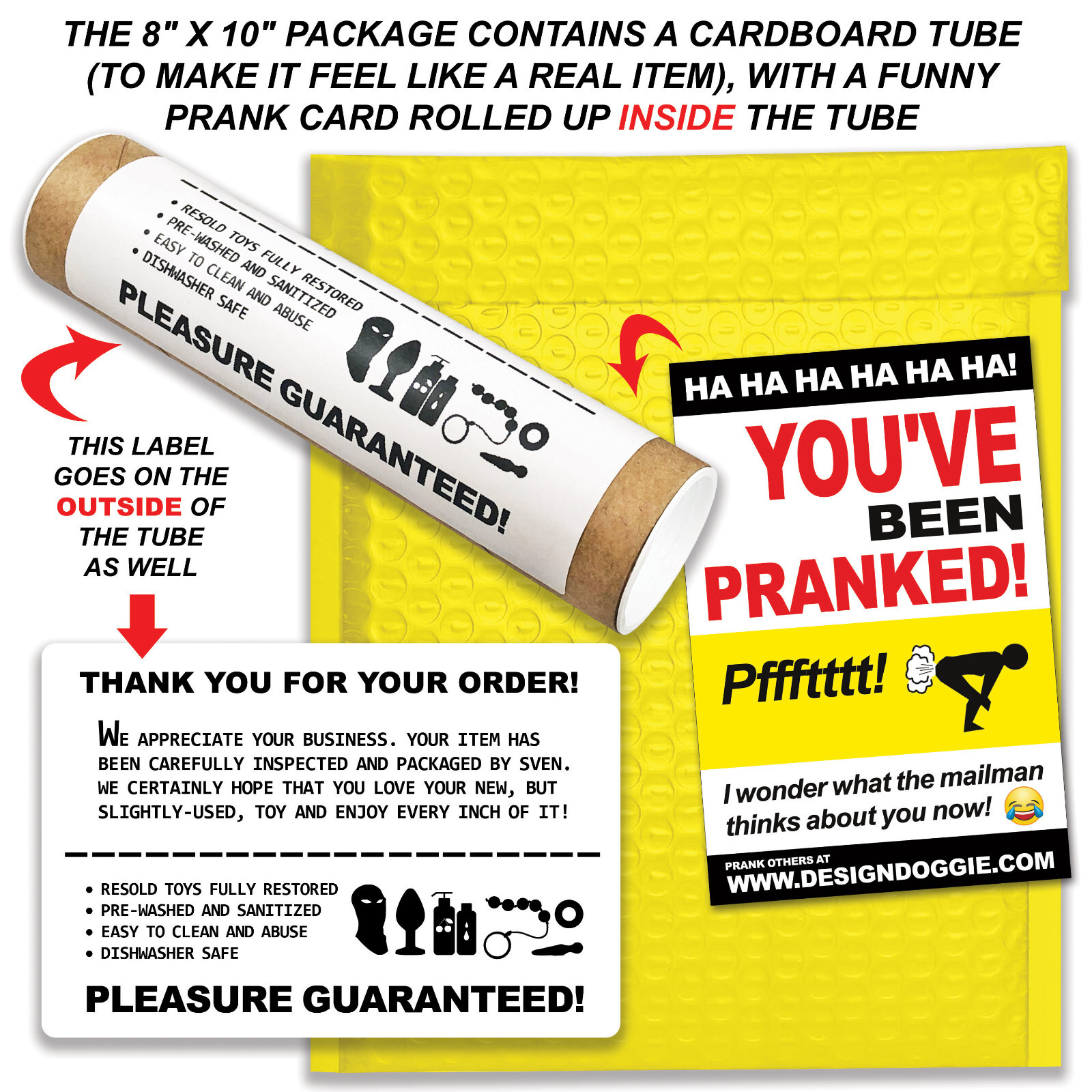 Embarrassing Prank Mail – Slightly-Used “Toys” – Sent Directly to your Friends!