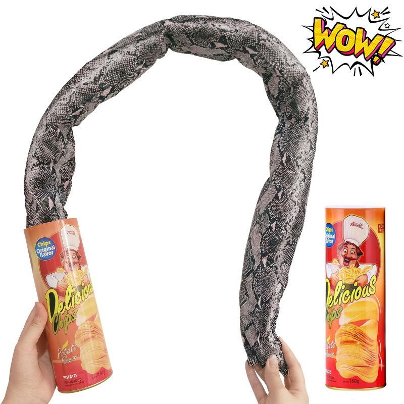 Spring Snake in a Can Prank Toy Potato Chip Jump Scare Gag Gift April Fools Joke