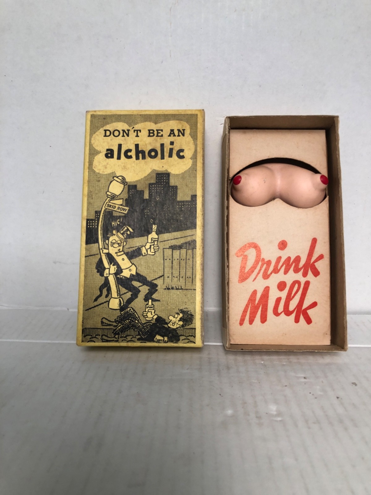VTG ADULT GAG GIFT “DRINK MILK” BREASTS