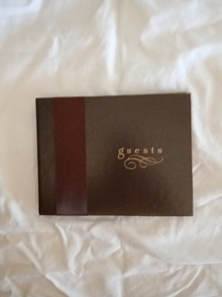 Sign-In Guest Book for Any Occasion Brown With Ribbon 8″ x 5.75″ 50-Pages