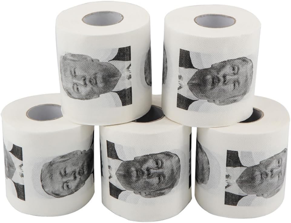 Donald Trump Toilet Paper Roll, Funny Political Humor Joke Gift, Gimmick Gifts f