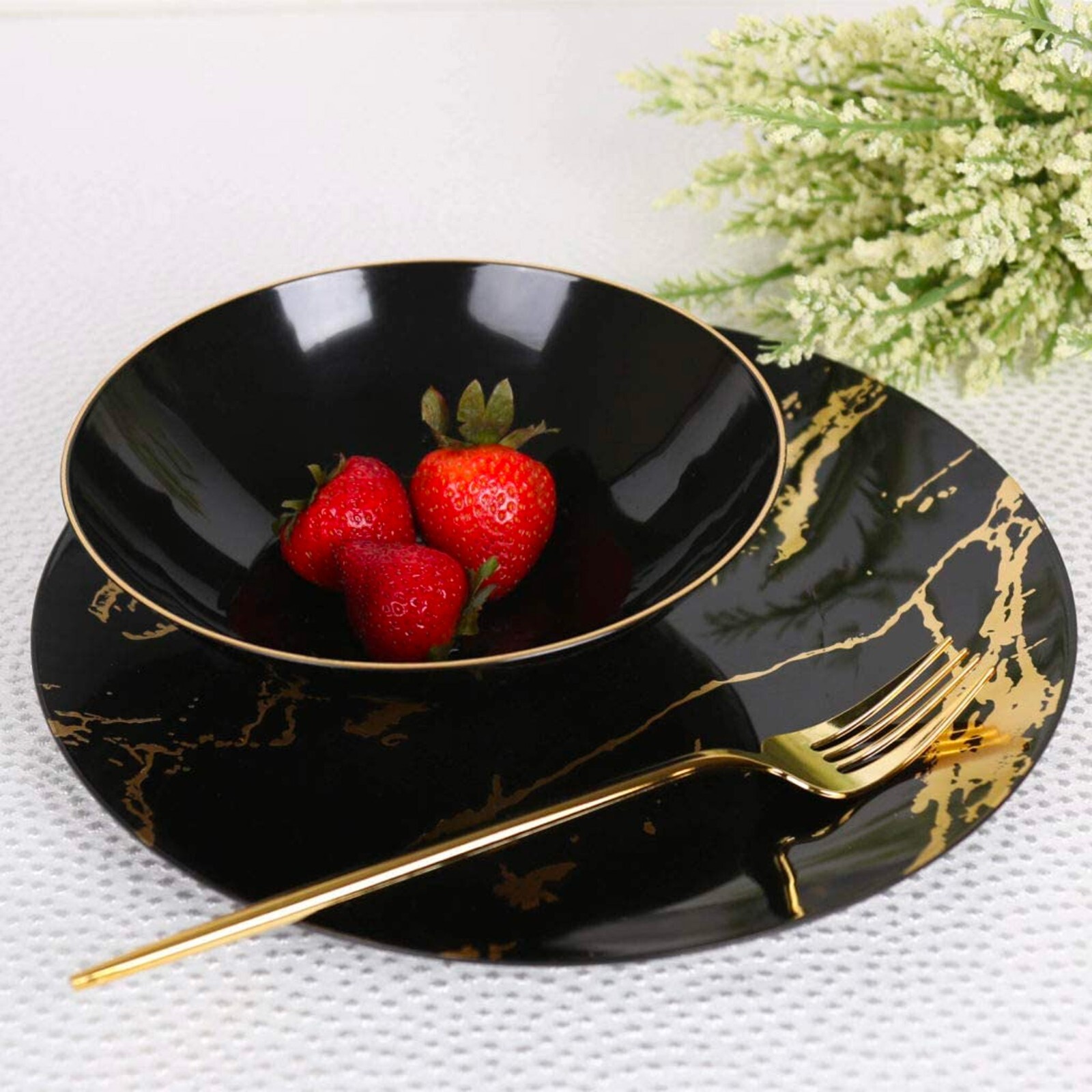 16 oz. Premium Heavy Duty Plastic Round Party Bowls – Soup, Salad, Dessert Bowls