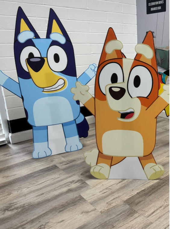 Bluey & Bingo Party Prop 3ft, Bluey & Bingo cutouts, Birthday Parties