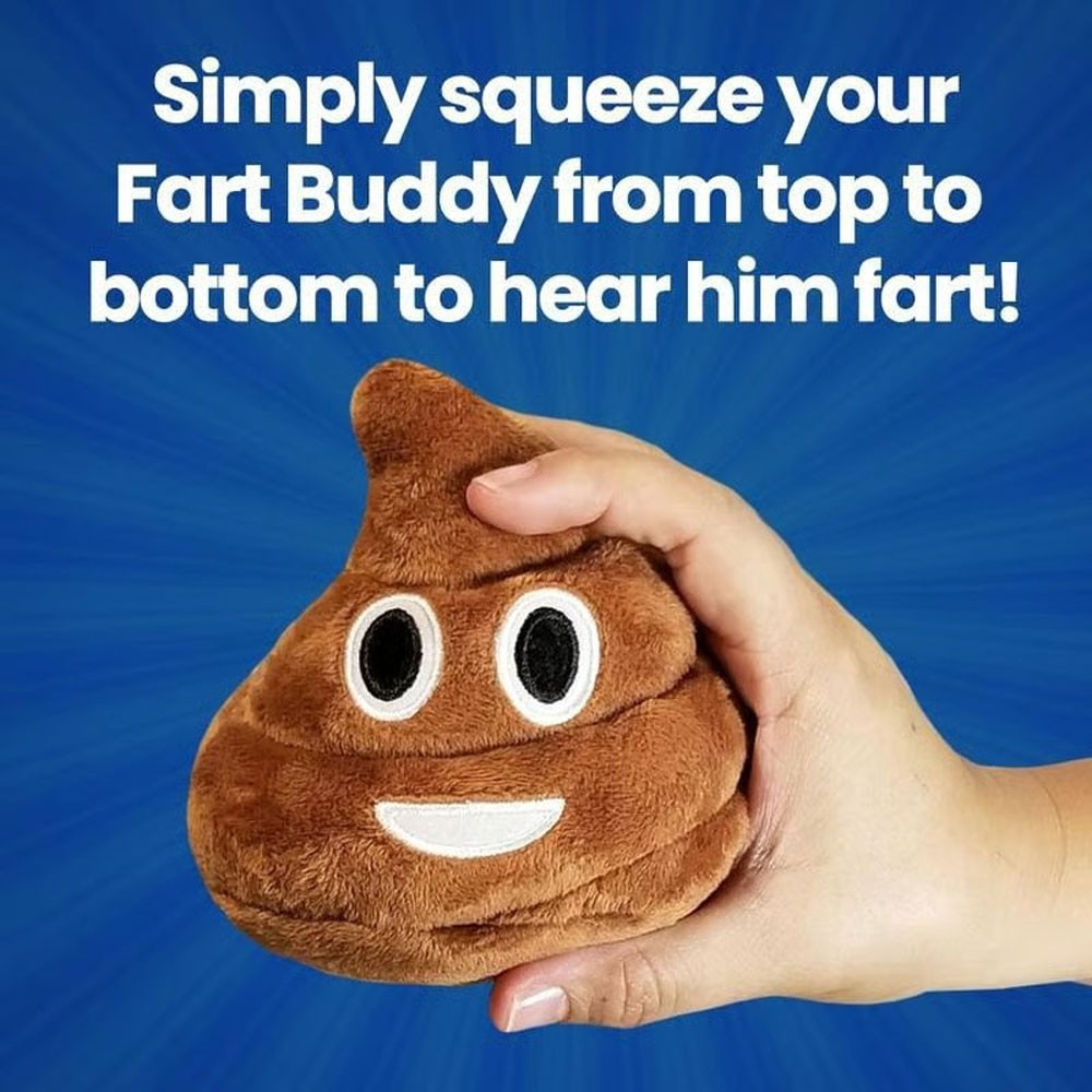 Funny Talking Poop Plush Toy,Makes Fart Sounds, Fake Poop Dog Toy GN