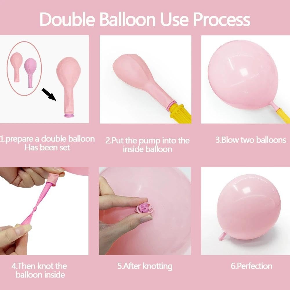 Pastel Pink Purple Balloon Arch Double , Light Pink Lavender Lilac Ivory Ball…