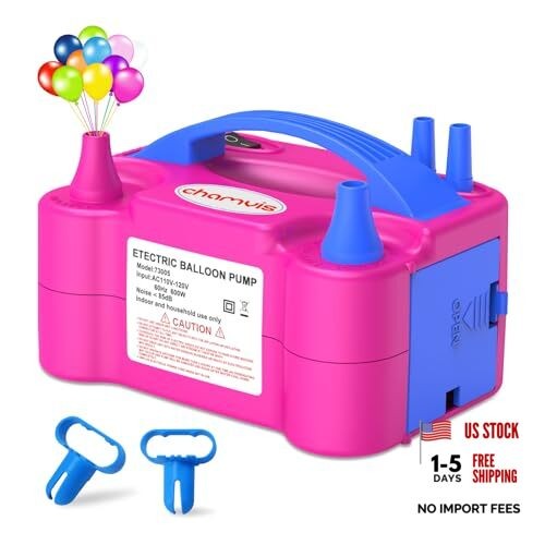 Balloon Pump Electric, 110V 600W Balloon Pump Inflate, Air Pump for Red