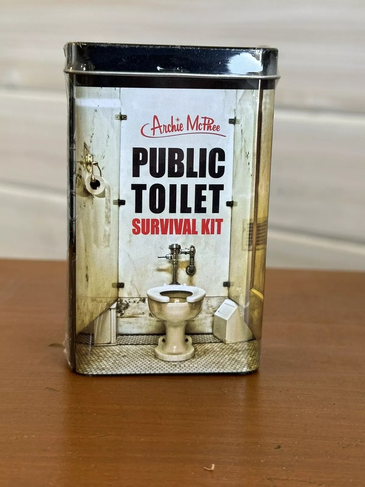 Public Toilet Potty Survival Kit – Funny Bathroom Gag in a Tin – Archie McPhee