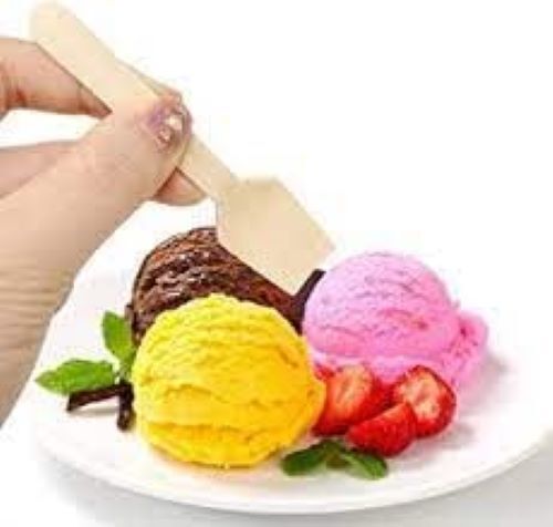 Disposable Wooden Spoons Mini Ice Cream Tea Dessert Spoon Party Tableware