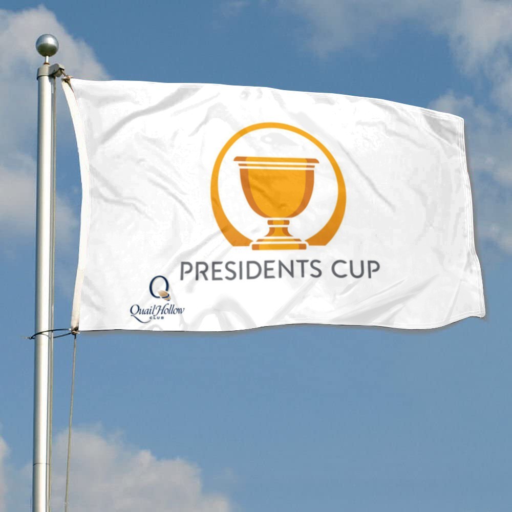 PRESIDENTS CUP AT QUAIL HOLLOW PGA TOUR Golf Flag 3x5Feet Garden Party Decor