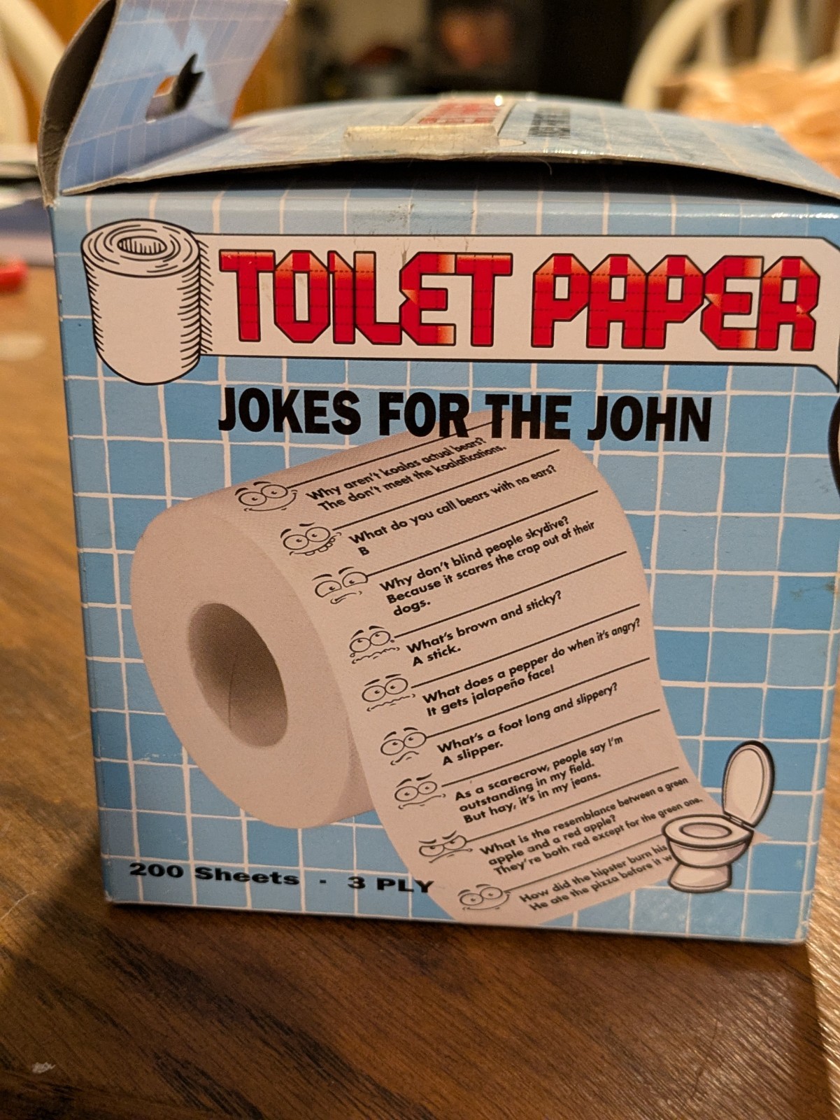 Crap Jokes for the John – Funny Toilet Paper Roll for Bathroom – Party Potty Fun