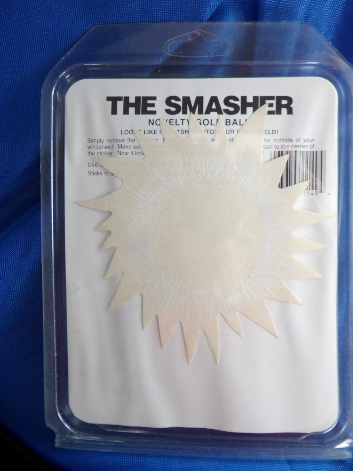 The Smasher, Novelty Golf Ball, Looks Like It Smashed Into Your Windshield