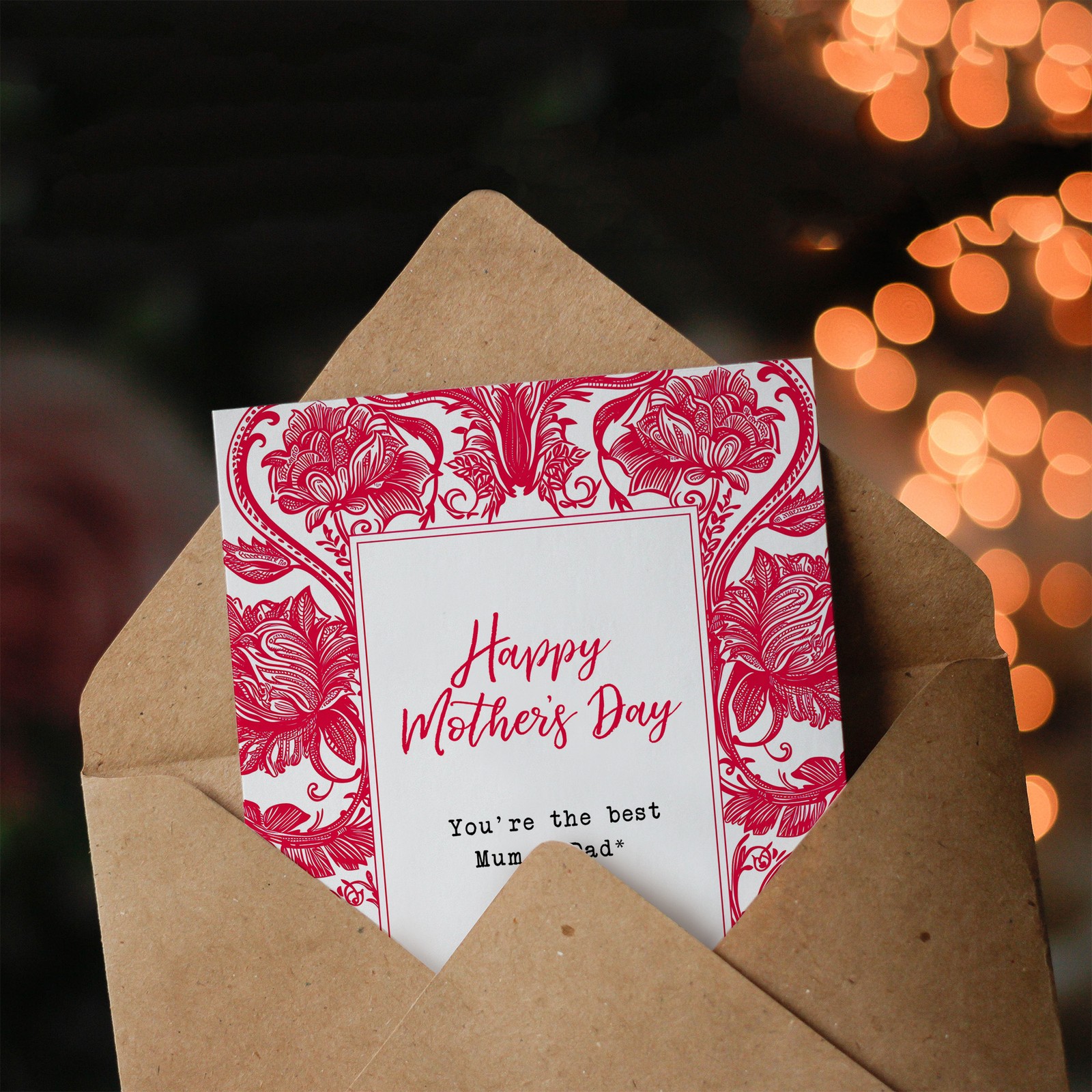 Mother’s Day You’re the Best Mum and Dad Funny Adult Humour Joke Greeting Card
