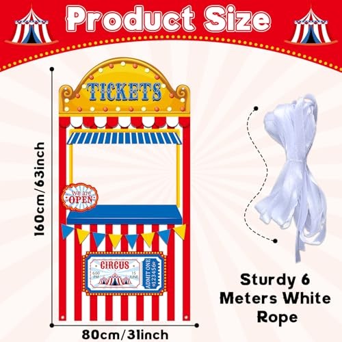Carnival Circus Party Decorations Carnival Ticket Booth Circus Theme Photo