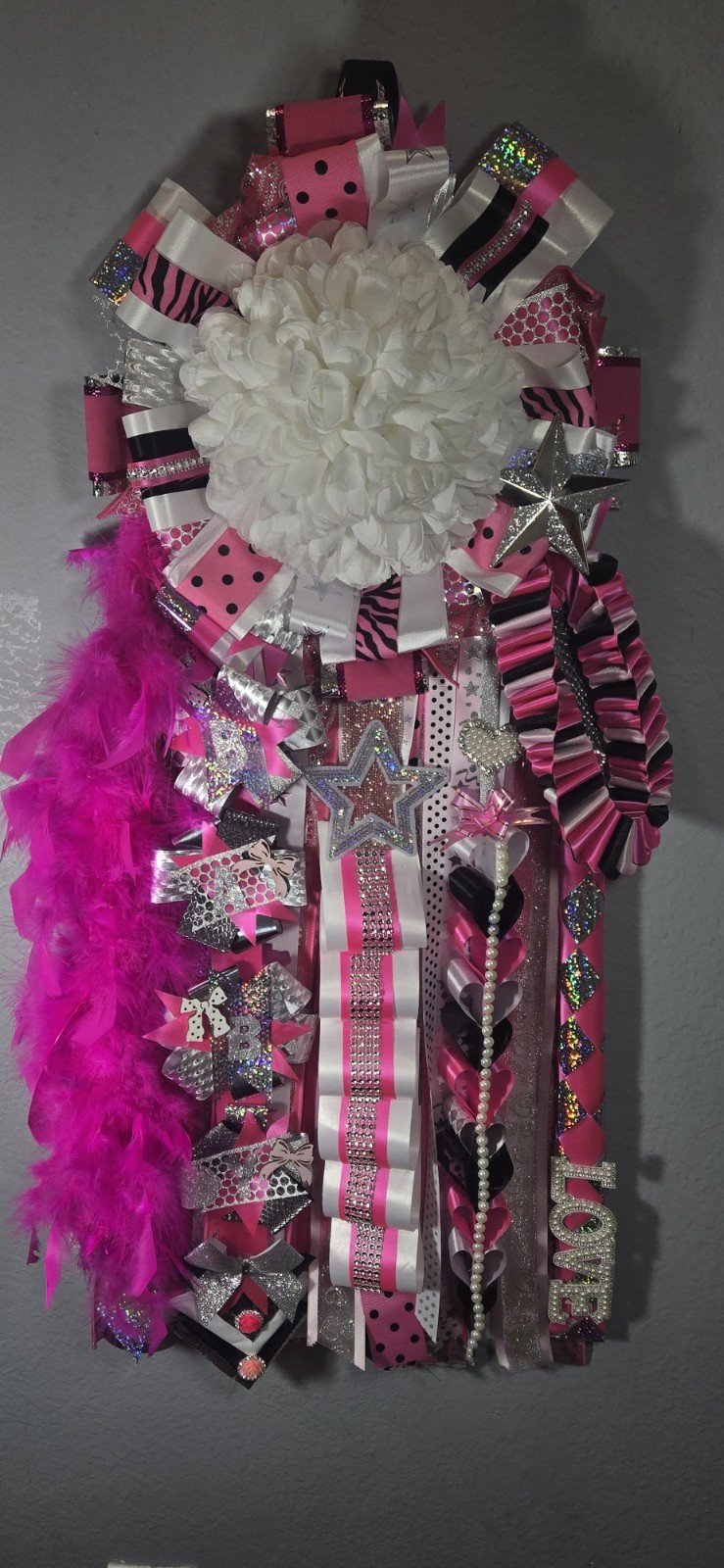 Homecoming Mum Multicolor Ribbon Garland Streamers Fabric Ribbon Party Decor