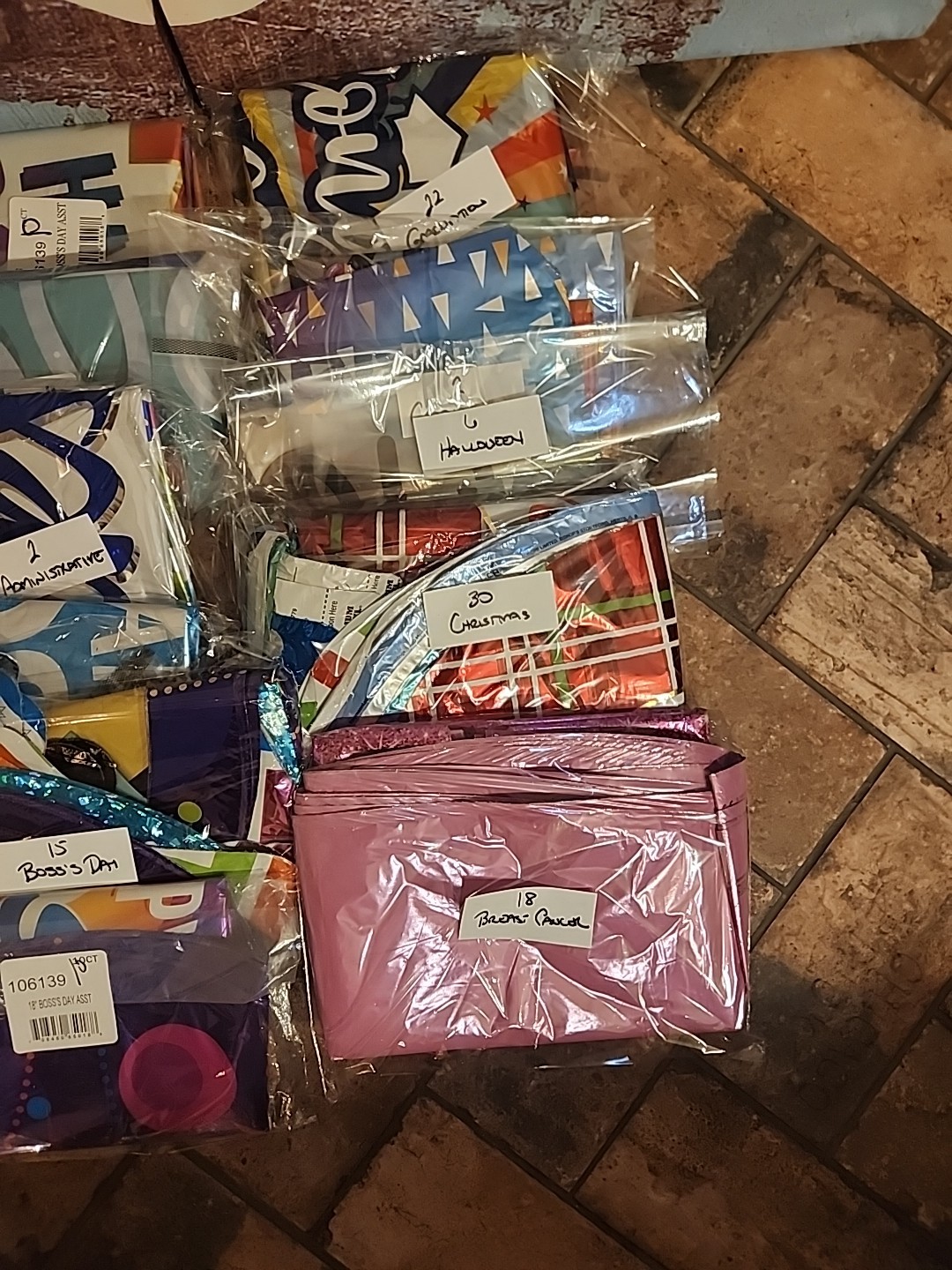 Bulk Lot Of 190 Mylar Balloons Open Box Assorted Shapes And Sizes