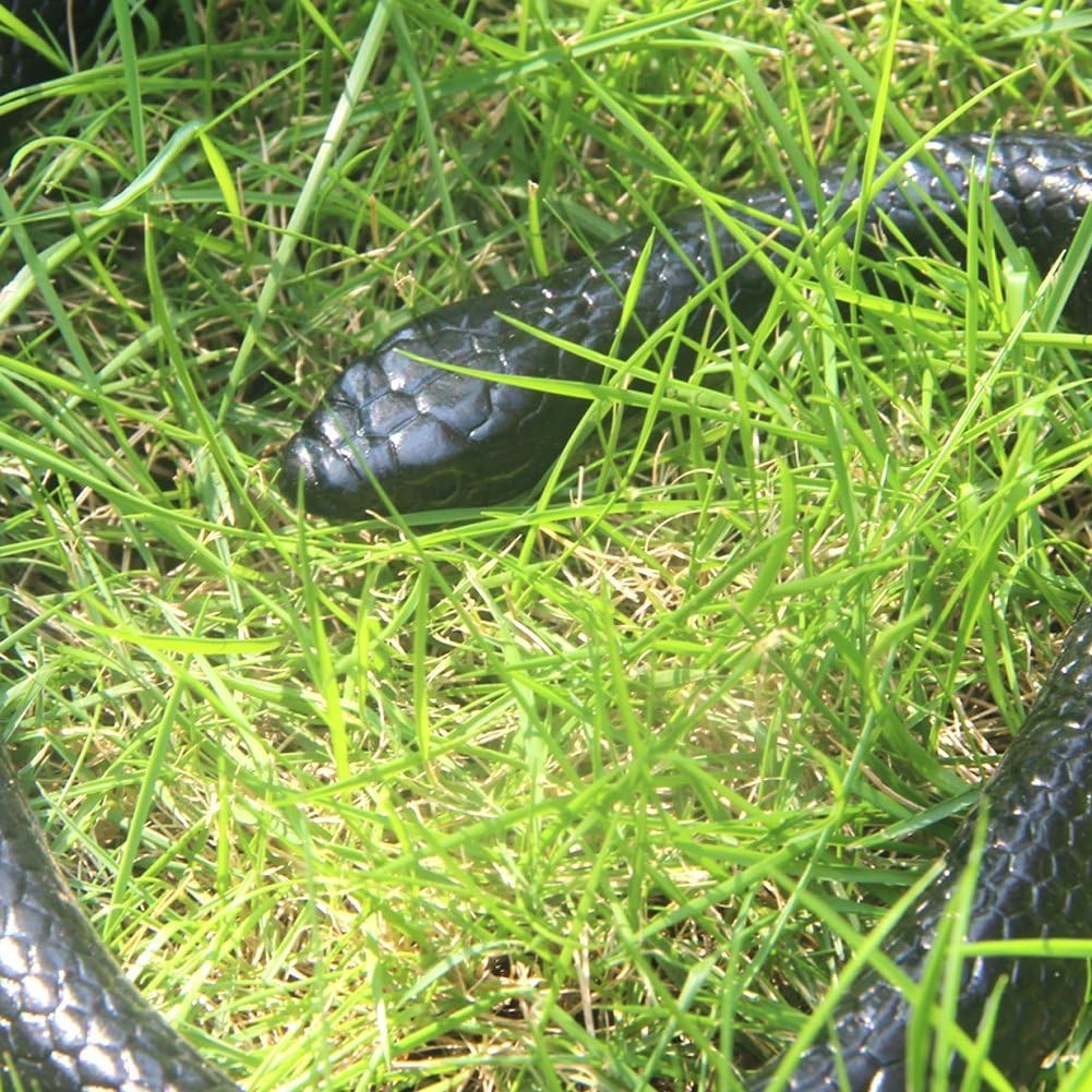 Realistic Rubber Fake Snake Toy 50 Inch Mamba for Garden Props and Practical …