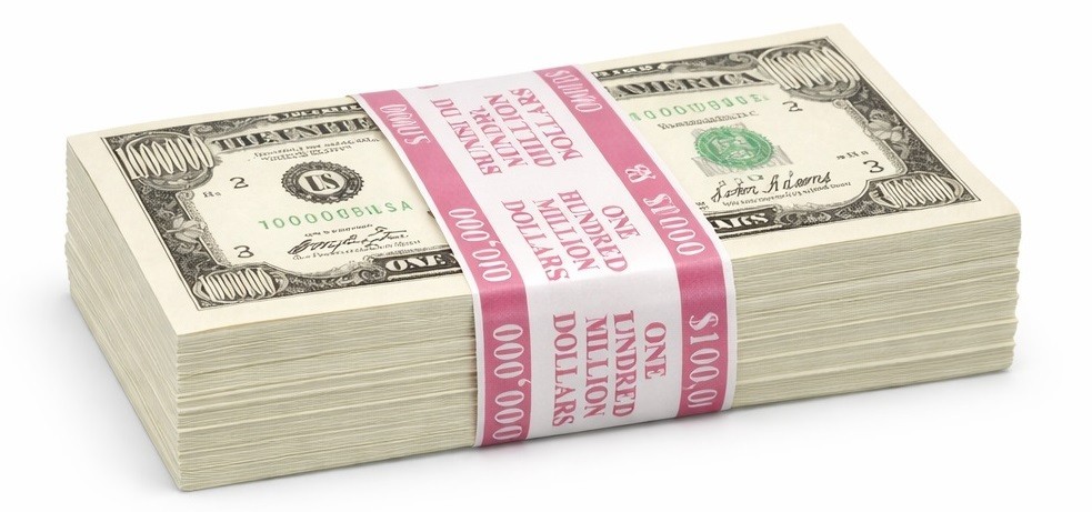 STACK OF 100 Million Dollar Bills BANDED -The Best ORIGINAL Million Dollar Bill
