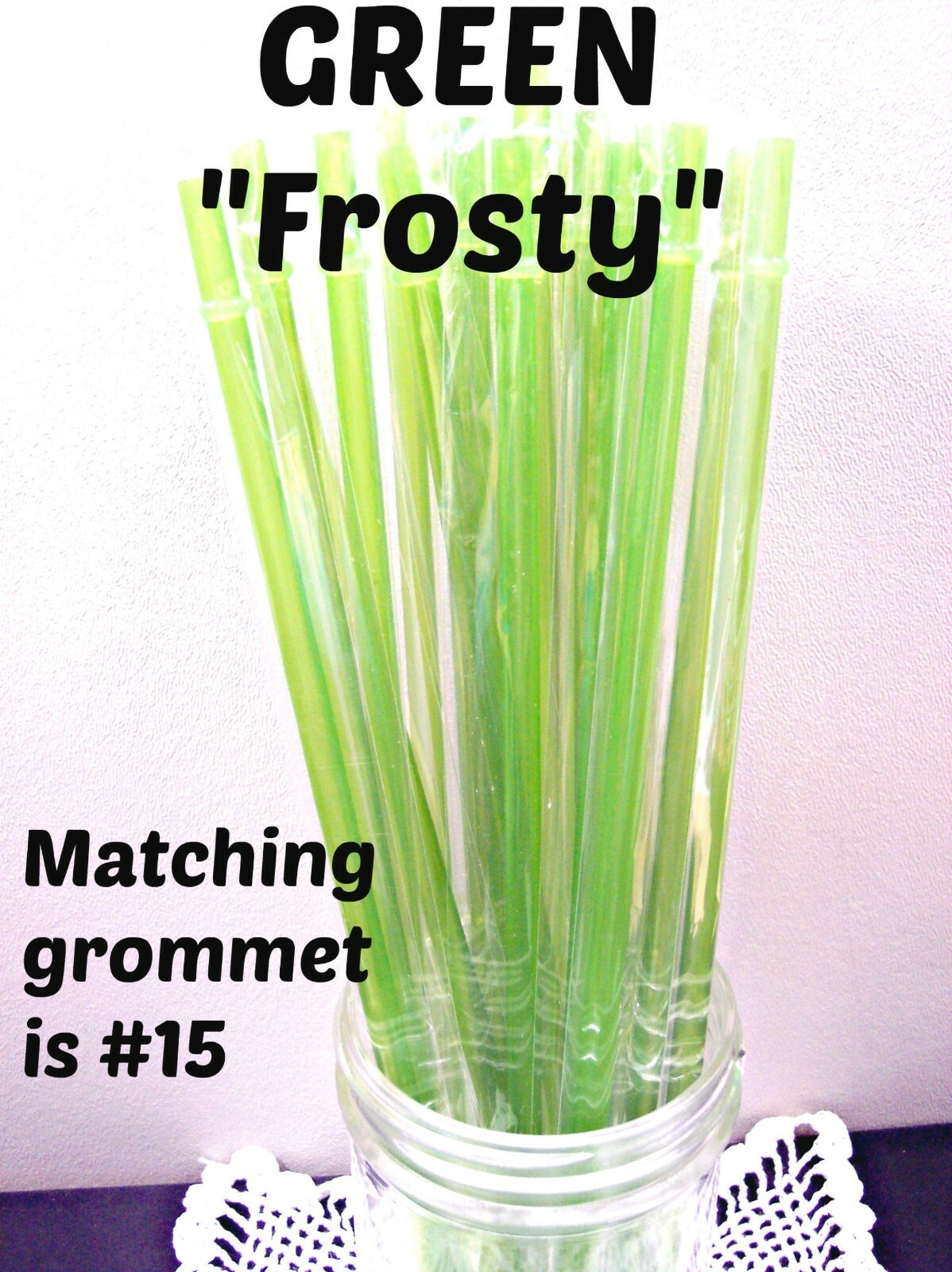 “FROSTY” STRAWS, 9/32″ X 9″ or 11″, Solid Frosty Colors, Reusable