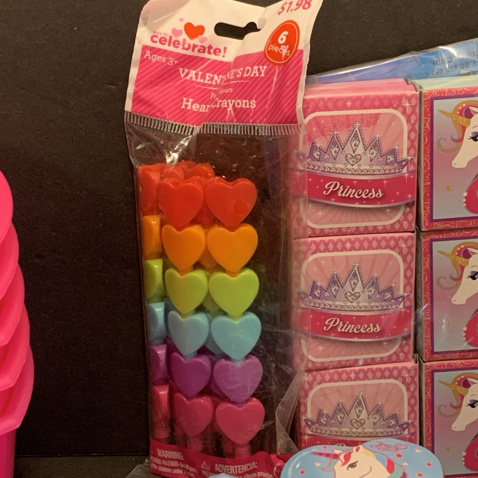 Princess Party Girl’s Hearts Unicorns Guest Gifts Birthday Girl Pink Lot NEW