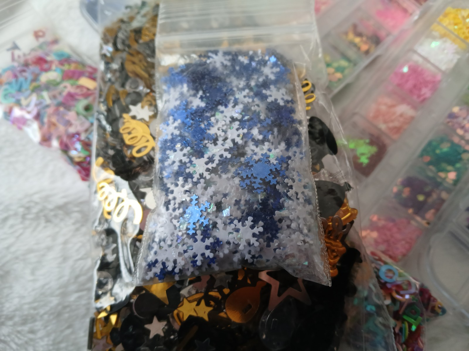 Lot – Multi Packs of Confetti Scatters Variety Stars Hearts Mickey Numbers etc