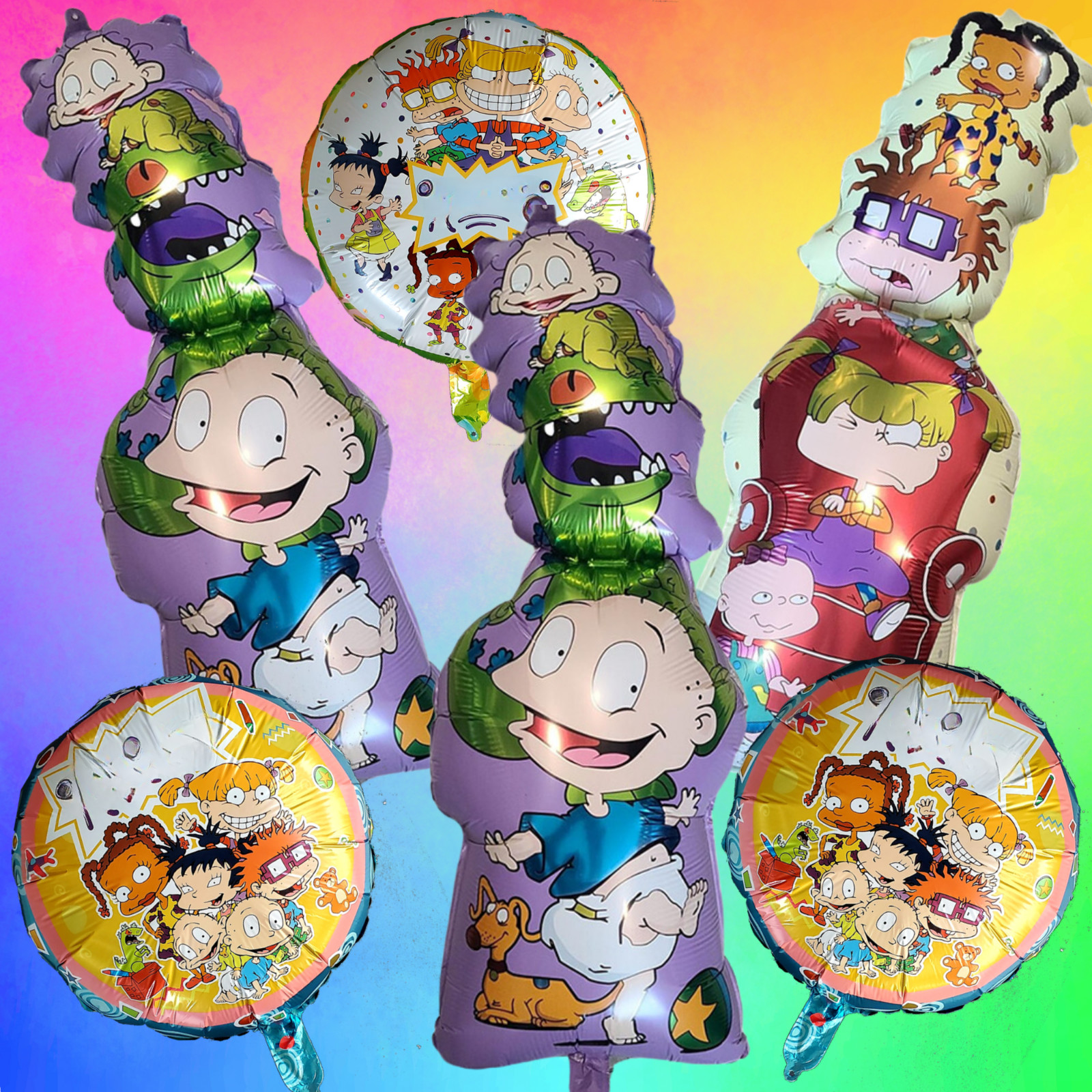 RUGRATS CUPS PLATE BANNER PARTY TABLE COVER SUPPLIES BALLOON CUPCAKE TOPPER CAKE