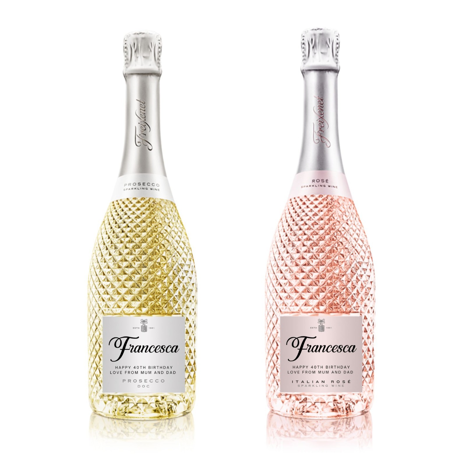 Personalised Prosecco Bottle Label Champagne Wine Gift Sticker for Any Occasion