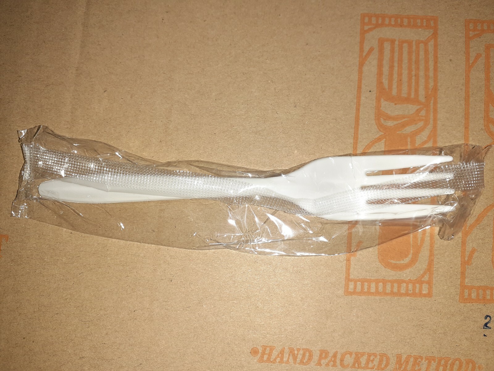 1000 Pc Individual Pack White Medium Weight Fork